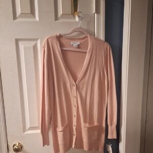 Liz Claiborn Women's Pink Cardigan Sweater.**